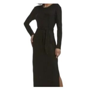 Splendid London Rib Dress Black Medium NWT